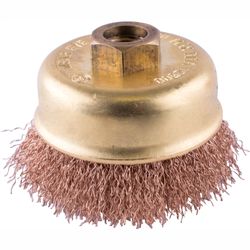 TORK CRAFT Wire Cup Brush Non Sparking Crimped 60mmxm14 Bulk